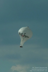 Przykład balonu z napisem reklamowym
